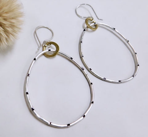 Rings of Fire Hoop Earrings