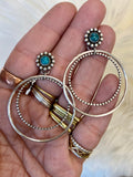 Turquoise Hoop Earrings mail