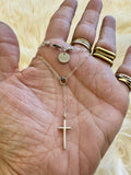 Rosa Cross Necklace