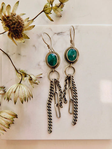 Emeralda Fringe Earrings