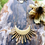 Crescent Sun Necklace